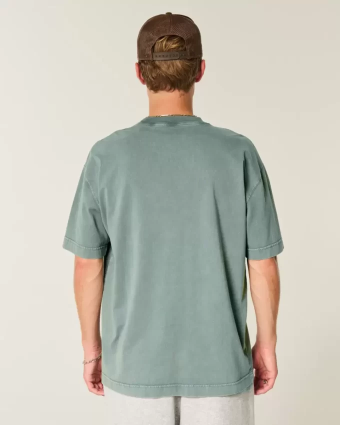 Boxy Heavyweight Washed Cotton Crew T-paita Boxy Heavyweight Washed Cotton Crew T-paita