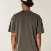 Boxy Heavyweight Washed Cotton Crew T-paita Boxy Heavyweight Washed Cotton Crew T-paita