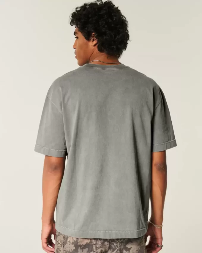 Boxy Heavyweight Washed Cotton Crew T-paita Boxy Heavyweight Washed Cotton Crew T-paita