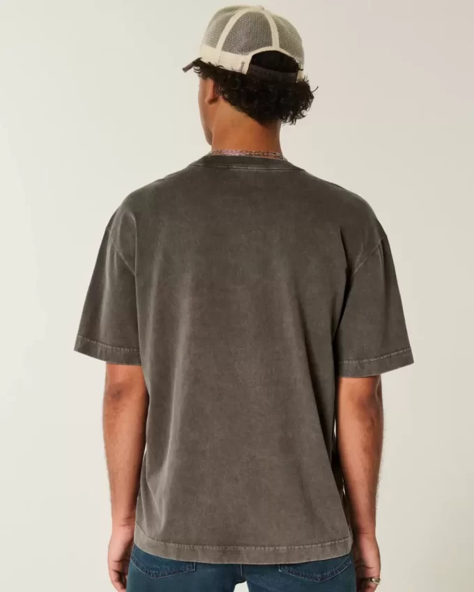 Boxy Heavyweight Washed Cotton Crew T-paita Boxy Heavyweight Washed Cotton Crew T-paita