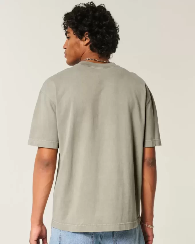 Boxy Heavyweight Washed Cotton Crew T-paita Boxy Heavyweight Washed Cotton Crew T-paita