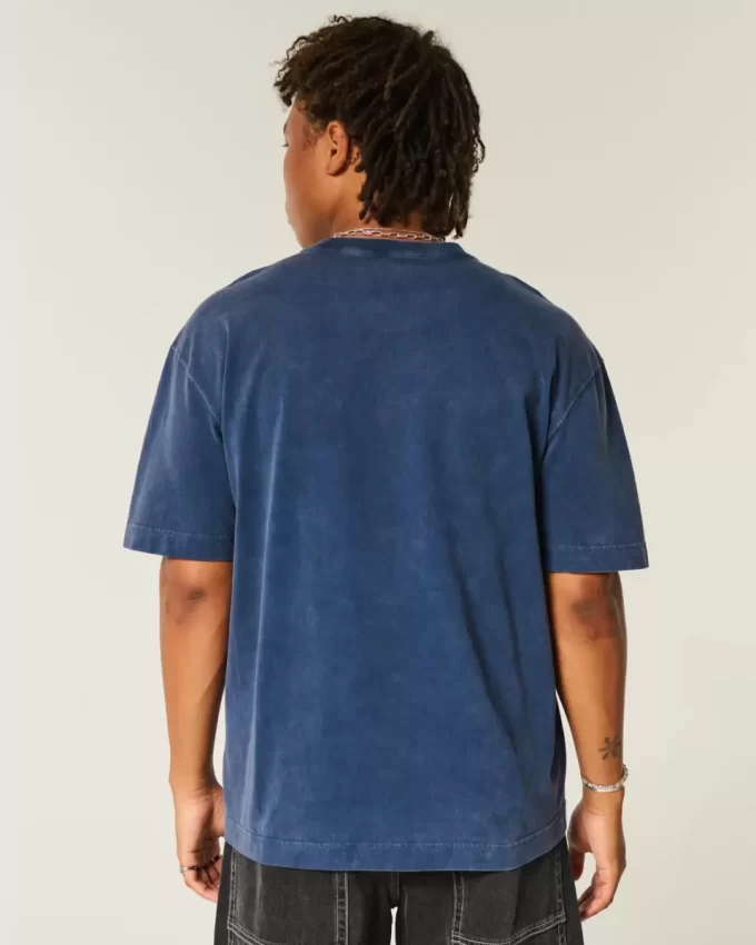 Boxy Heavyweight Washed Cotton Crew T-paita Boxy Heavyweight Washed Cotton Crew T-paita