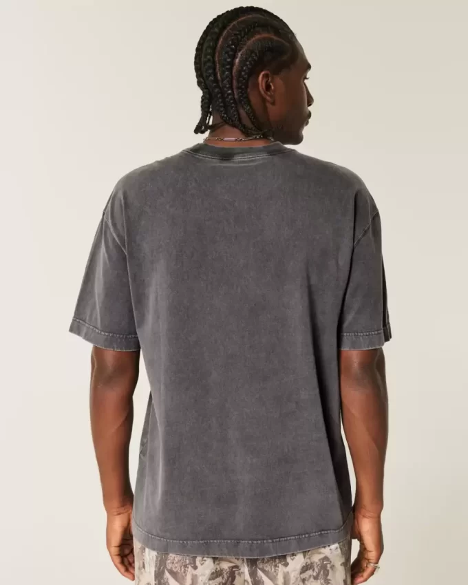 Boxy Heavyweight Washed Cotton Crew T-paita Boxy Heavyweight Washed Cotton Crew T-paita