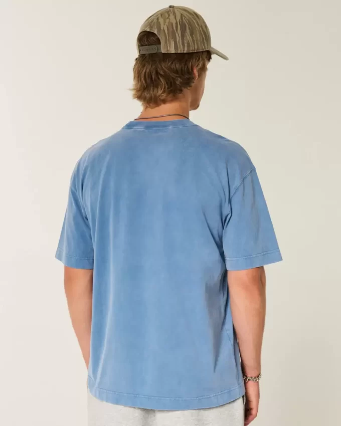 Boxy Heavyweight Washed Cotton Crew T-paita Boxy Heavyweight Washed Cotton Crew T-paita