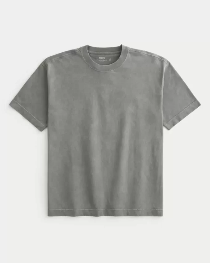 Boxy Heavyweight Washed Cotton Crew T-paita Boxy Heavyweight Washed Cotton Crew T-paita