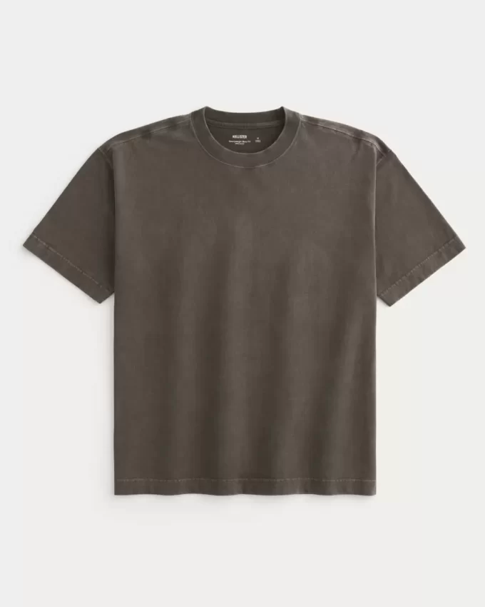 Boxy Heavyweight Washed Cotton Crew T-paita Boxy Heavyweight Washed Cotton Crew T-paita
