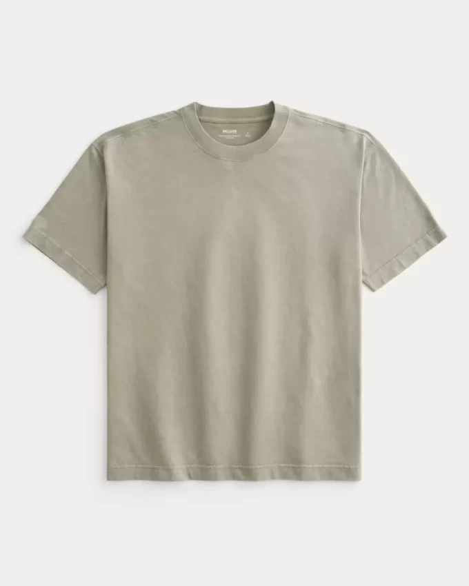 Boxy Heavyweight Washed Cotton Crew T-paita Boxy Heavyweight Washed Cotton Crew T-paita