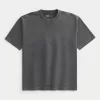 Boxy Heavyweight Washed Cotton Crew T-paita Boxy Heavyweight Washed Cotton Crew T-paita
