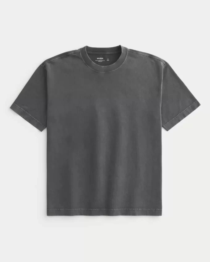 Boxy Heavyweight Washed Cotton Crew T-paita Boxy Heavyweight Washed Cotton Crew T-paita