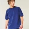 Boxy Heavyweight Washed Crew T-paita Boxy Heavyweight Washed Crew T-paita