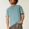 Boxy Heavyweight Washed Crew T-paita Boxy Heavyweight Washed Crew T-paita