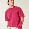 Boxy Heavyweight Washed Crew T-paita Boxy Heavyweight Washed Crew T-paita