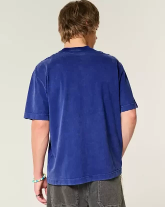 Boxy Heavyweight Washed Crew T-paita