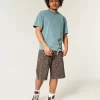 Boxy Heavyweight Washed Crew T-paita Boxy Heavyweight Washed Crew T-paita