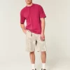 Boxy Heavyweight Washed Crew T-paita Boxy Heavyweight Washed Crew T-paita