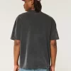 Boxy Heavyweight Washed Crew T-paita Boxy Heavyweight Washed Crew T-paita