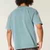 Boxy Heavyweight Washed Crew T-paita Boxy Heavyweight Washed Crew T-paita