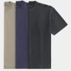 Boxy Heavyweight Washed Crew T-paita 3 kpl Boxy Heavyweight Washed Crew T-paita 3 kpl