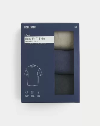Boxy Heavyweight Washed Crew T-paita 3 kpl