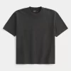 Boxy Heavyweight Washed Crew T-paita Boxy Heavyweight Washed Crew T-paita