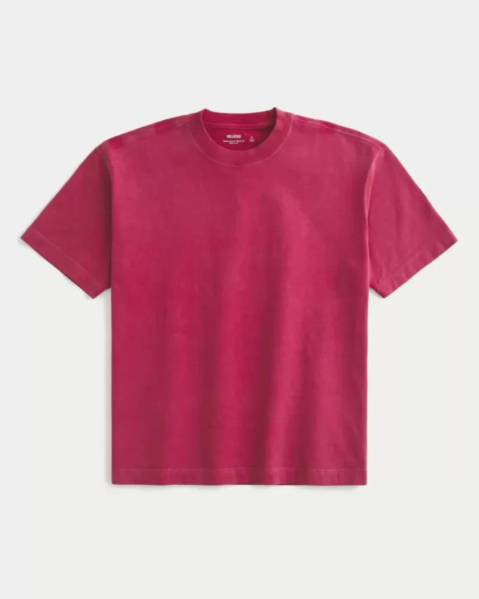 Boxy Heavyweight Washed Crew T-paita Boxy Heavyweight Washed Crew T-paita