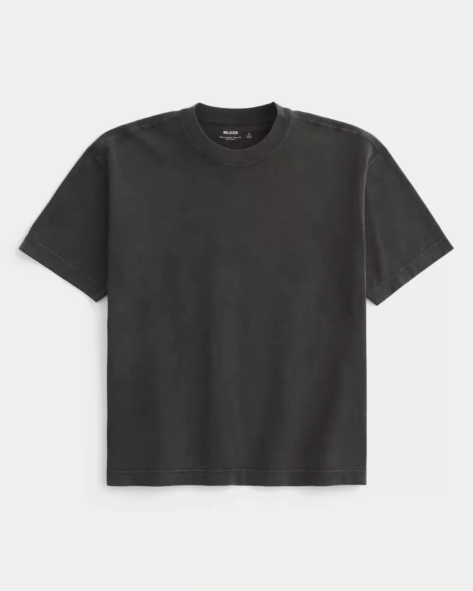 Boxy Heavyweight Washed Crew T-paita Boxy Heavyweight Washed Crew T-paita
