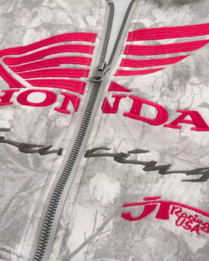 Boxy Honda Racing Graphic vetoketjullinen huppari