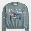 Boxy LA Finals Tennis Graphic Crew -huppari Boxy LA Finals Tennis Graphic Crew -huppari