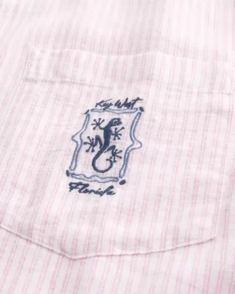 Boxy Linen-Blend Lyhythihainen Key West Graafinen paita Boxy Linen-Blend Lyhythihainen Key West Graafinen paita