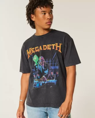 Boxy Megadeth Tour Graphic T-paita Boxy Megadeth Tour Graphic T-paita