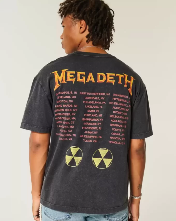 Boxy Megadeth Tour Graphic T-paita Boxy Megadeth Tour Graphic T-paita