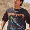 Boxy Megadeth Tour Graphic T-paita Boxy Megadeth Tour Graphic T-paita