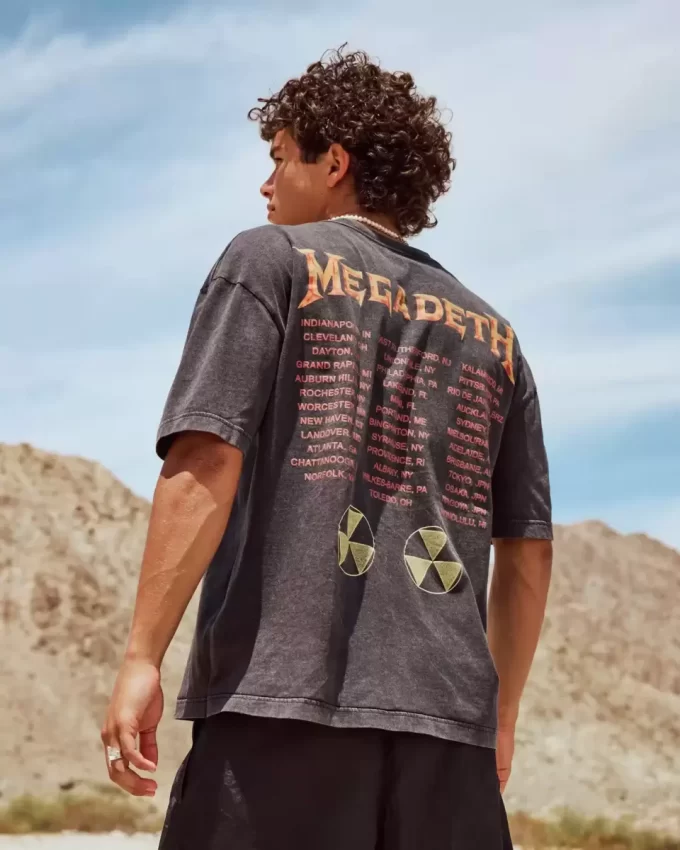 Boxy Megadeth Tour Graphic T-paita Boxy Megadeth Tour Graphic T-paita