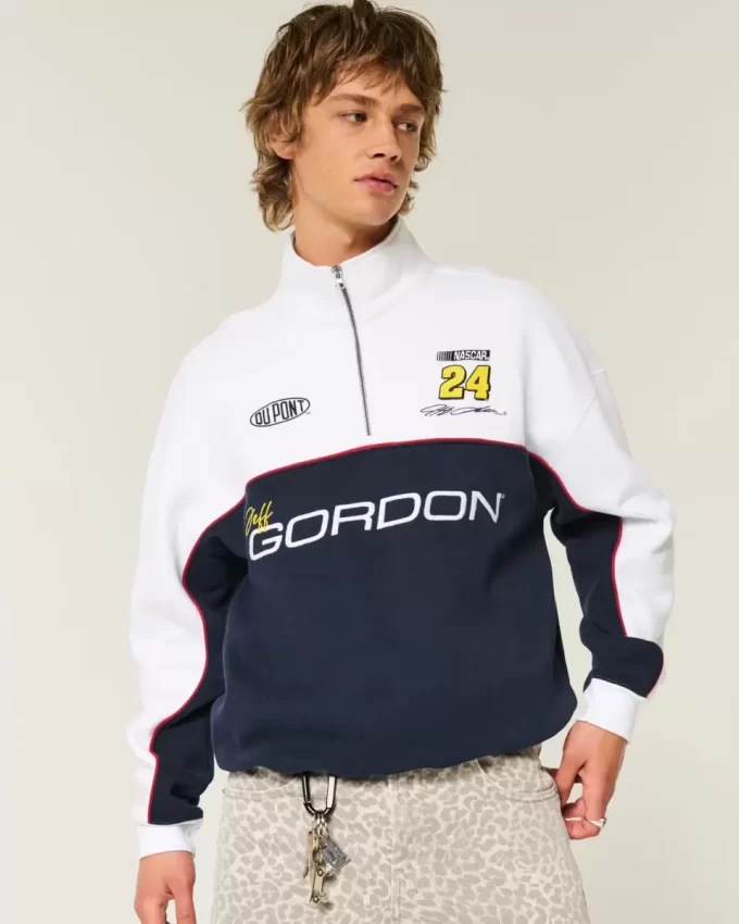 Boxy NASCAR Jeff Gordon Graphic Half-Zip collegepaita Boxy NASCAR Jeff Gordon Graphic Half-Zip collegepaita