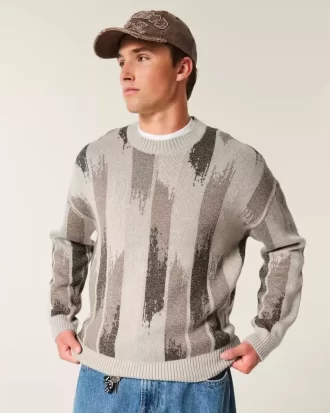 Boxy Pattern Crew pusero