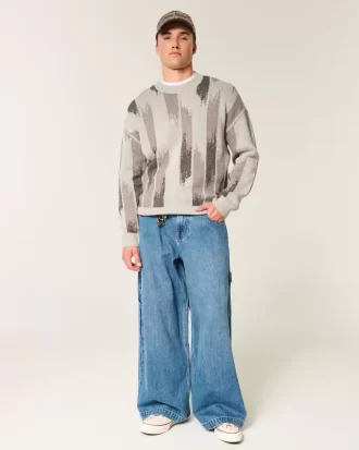 Boxy Pattern Crew pusero