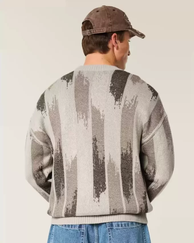 Boxy Pattern Crew pusero Boxy Pattern Crew pusero