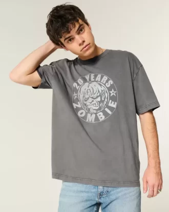 Boxy Rob Zombie Graphic T-paita