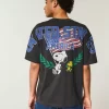 Boxy Snoopy USA Graphic T-paita