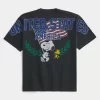Boxy Snoopy USA Graphic T-paita