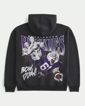 Boxy University of Washington Huskies Graafinen huppari