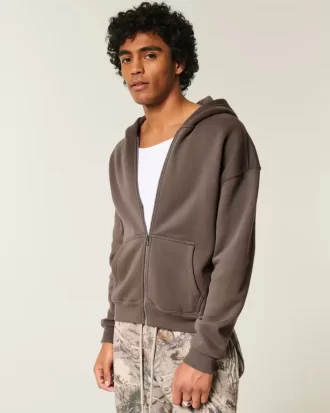 Boxy vetoketjullinen huppari Boxy vetoketjullinen huppari