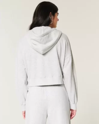 Boxy vetoketjullinen huppari