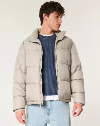 Boxy vetoketjullinen puffertakki