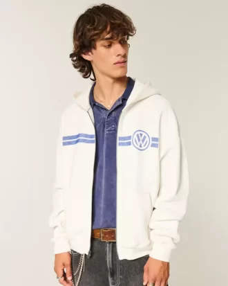 Boxy Volkswagen Racing Graphic vetoketjullinen huppari