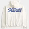 Boxy Volkswagen Racing Graphic vetoketjullinen huppari Boxy Volkswagen Racing Graphic vetoketjullinen huppari