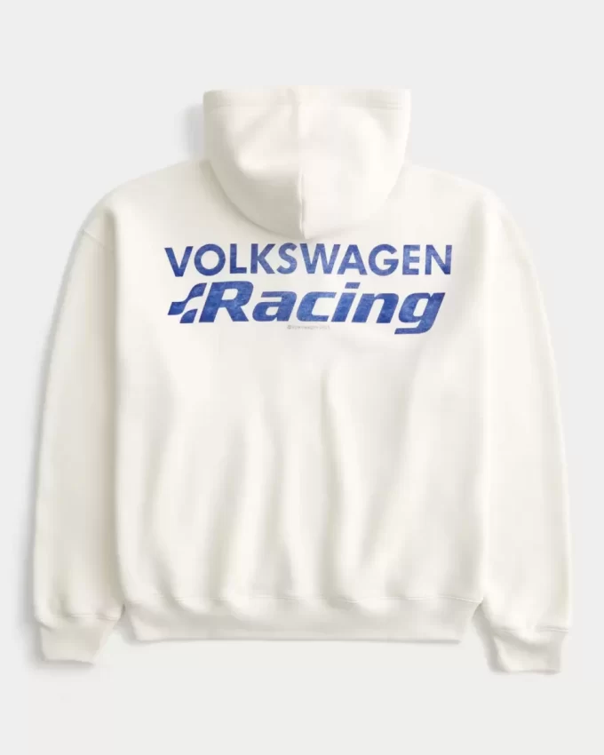Boxy Volkswagen Racing Graphic vetoketjullinen huppari Boxy Volkswagen Racing Graphic vetoketjullinen huppari
