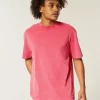 Boxy Washed Heavyweight Crew T-paita Boxy Washed Heavyweight Crew T-paita