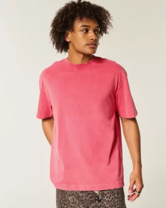 Boxy Washed Heavyweight Crew T-paita