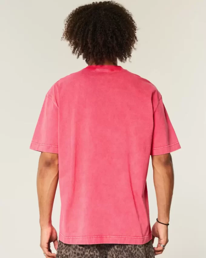 Boxy Washed Heavyweight Crew T-paita Boxy Washed Heavyweight Crew T-paita